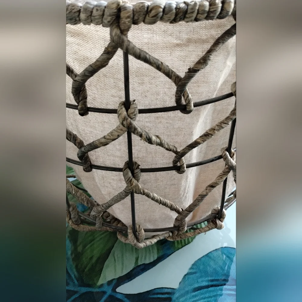 Woven wire basket